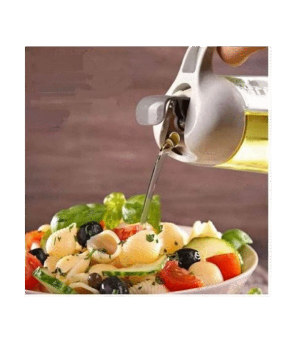 630ml Glass Oil Dispenser Jug with Handle – Leak-Proof Olive Oil & Vinegar Pourer for Kitchen