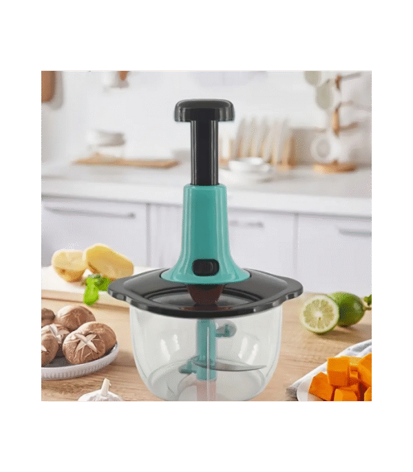 Manual Hand Push Chopper – Powerful Vegetable Meat & Fruit Cutter | Hand-Push, Easy to Clean, and Space-Saving Design