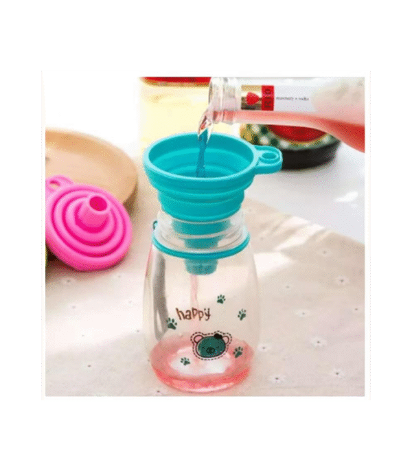 Silicon Collapsible Funnel (3) Compact Silicone Funnel – The Space-Saving Kitchen Hero